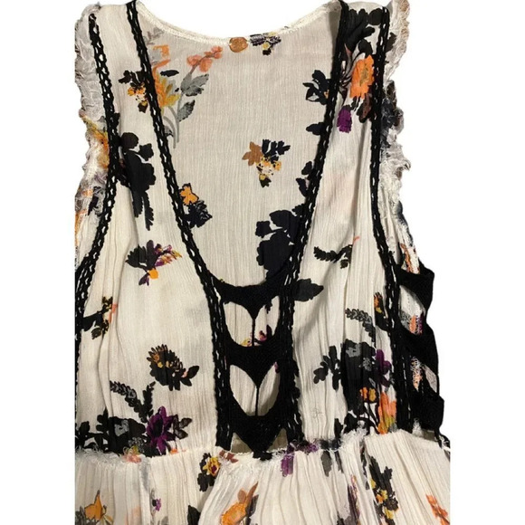 Free People FP One One Moonlight Floral Garden Maxi Raw Hem Dress - Picture 12 of 16